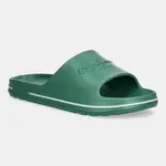 Pantofle Pepe Jeans BEACH SLIDE M pánské, zelená barva, PMS70159