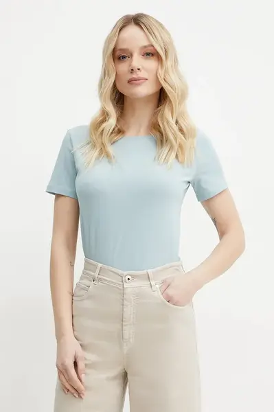 Tričko Weekend Max Mara tyrkysová barva, 2515971011600