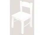 Dětská židlička Pantone, bílá