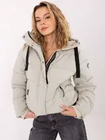 Dámska zimná bunda svetlosivá