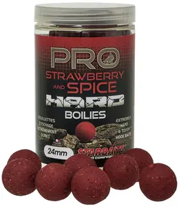 Starbaits boilie hard pro strawberry spice 200 g - 24 mm