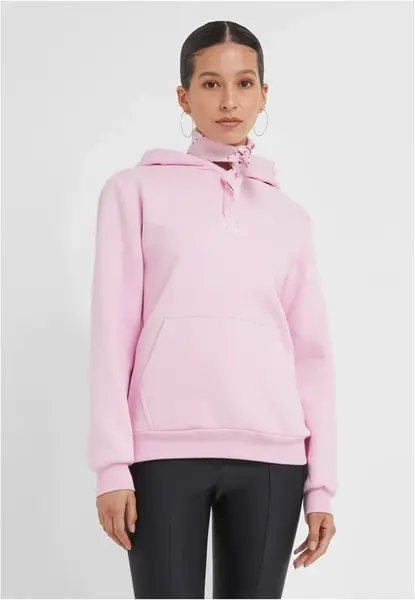 Dámská mikina s kapucí Babe Wording Ladies Fluffy růžová