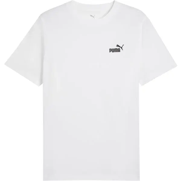Puma ESSENTIALS SMALL NO. 1 LOGO TEE Pánské triko, bílá, velikost