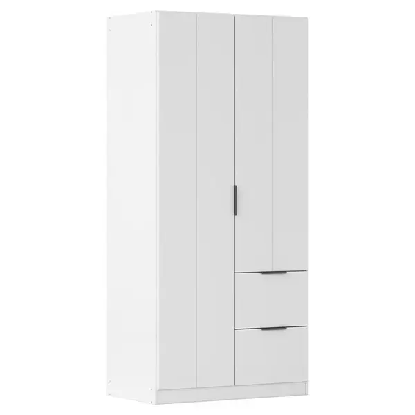 Rauch Möbel ŠATNÍ SKŘÍŇ S OTOČNÝMI DVEŘMI, bílá, 91/197/54 cm