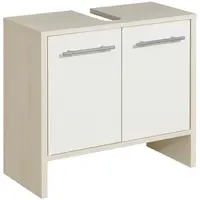 Carryhome SKŘÍŇKA POD UMYVADLO, bílá, barvy pinie, 62,0/54,3/28,0 cm