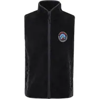 ALPINE PRO OKARO Dětská fleecová vesta, černá, velikost 164-170