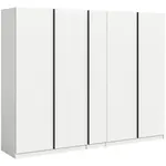 MID.YOU ŠATNÍ SKŘÍŇ S OTOČNÝMI DVEŘMI, bílá, 230/183/53 cm