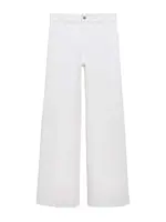 MANGO Džínsy 'CATHERIN'  biela