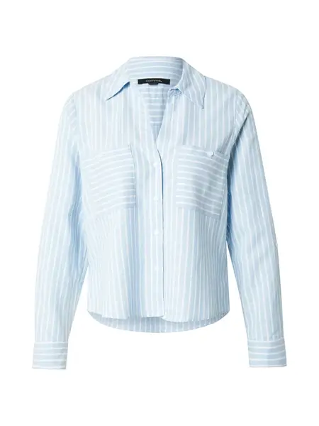 COMMA Blúzka  svetlomodrá / biela