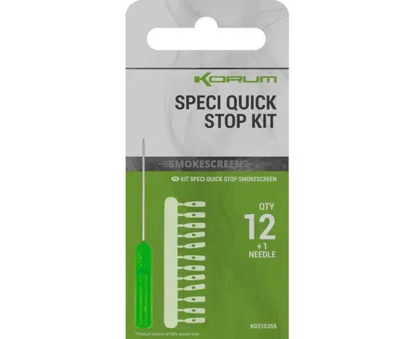 Korum zarážky smokescreen speci quick stop kit 12 ks