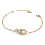 Guess Pozlátený dámsky náramok s kryštálmi Nuances JSBB04547JWYG 18,4 cm