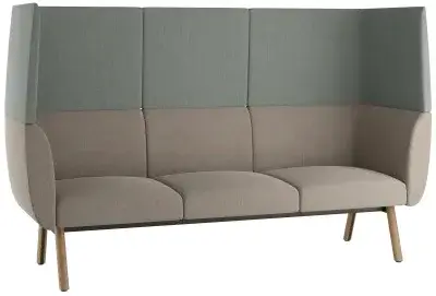 LD SEATING Designové trojkřeslo NIDO NI-K3-H-D, vysoký opěrák