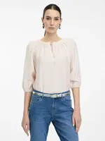 Světle růžová halenka s tříčtvrtečním rukávem