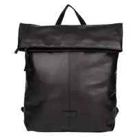 Rolovací dámsky kožený batoh Bellicci Tamia – čierny