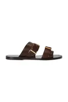 Kožené žabky Polo Ralph Lauren Bkle Slide