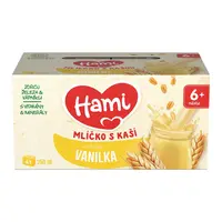 Hami Mlíčko s kaší s příchutí vanilky 4x250 ml