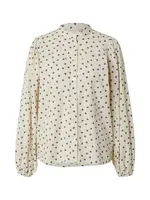 ICHI Blúzka 'IHVINOLA'  nebielená / modrosivá