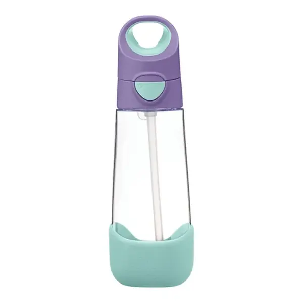 B.BOX Lahev na pití s brčkem - lilac pop 600ml