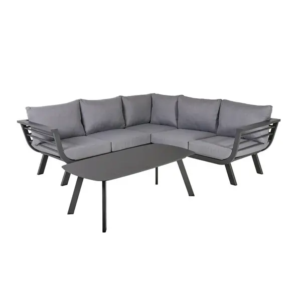 Gardenson TERASOVÁ SEDACÍ SOUPRAVA 3dílné, kov, plast, textil