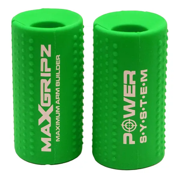 POWER SYSTEM gripy na posilovací tyč MAX GRIPZ GREEN vel.M 2 ks