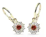 Cutie Jewellery Zlaté detské náušnice C2749-10-X-1 červená