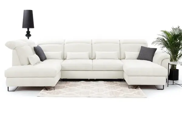 Sedací souprava Giovani do U - látka Wind Provedení: Pravá U, Nožičky: Nožičky kovové - černé, látka: Wind 31