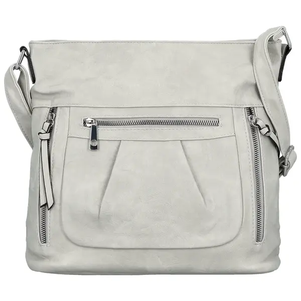 Dámska crossbody kabelka svetlo šedá - Firenze Angelis