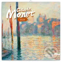 NOTIQUE Poznámkový kalendár Claude Monet 2026 (západná verzia)