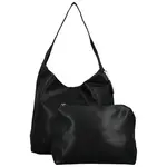 Trendy dámská koženková kabelka na rameno Karix, černá