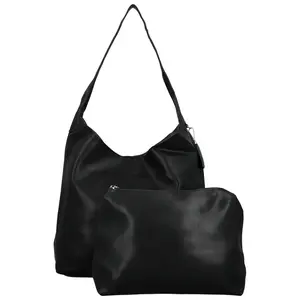 Trendy dámská koženková kabelka na rameno Karix, černá