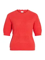 VILA Sveter 'VIMilos'  červená