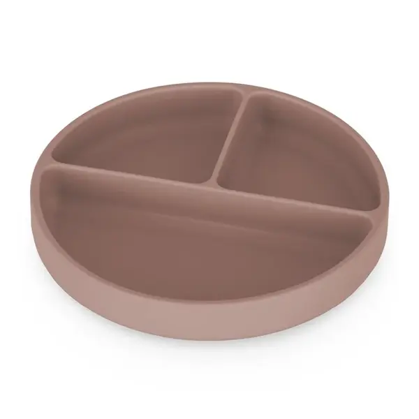 Petite&Mars Take&Match 6m+ delený tanier guľatý Velvet Latte 1 ks