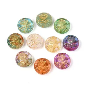 Baking Paint Transparent Glass Beads
