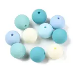 Rubberized Style Imitated Silicone Acrylic Beads
