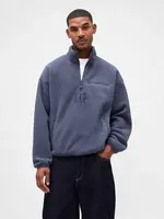 GAP Oversize sherpa mikina Arctic Fleece - Pánské