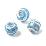 Handmade Gold Sand Enamel Lampwork Beads