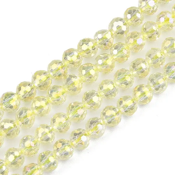 Electroplate Transparent Glass Beads