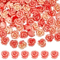 80Pcs Synthetic Coral Beads