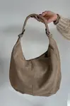 Dámská kabelka z přírodního semiše