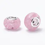 Crackle Resin European Beads