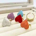 304 Stainless Steel Enaeml Open Cuff Rings for Women