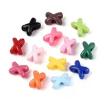 Spray Printed Opaque Acrylic Beads