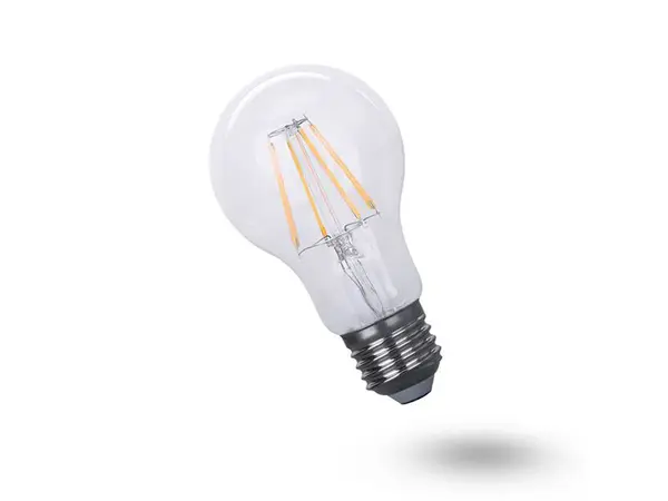 Žárovka LED E27 8W A60 bílá teplá filamentová GETI