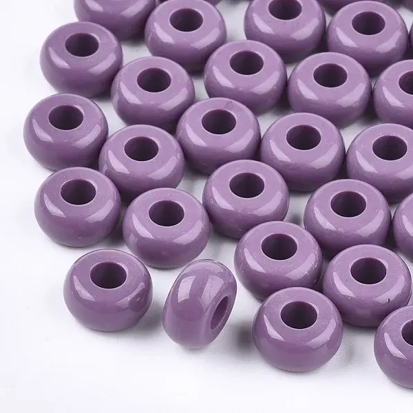 Opaque Acrylic European Beads