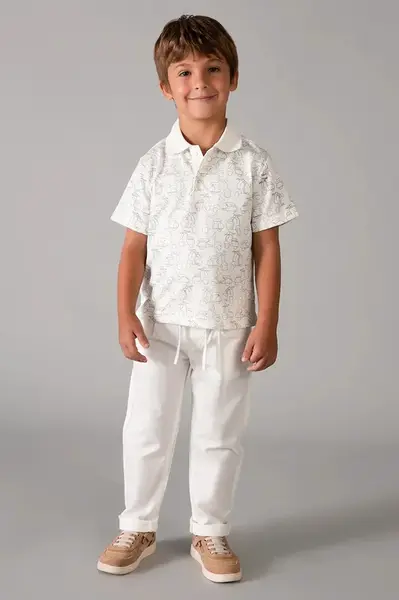 Dětské kalhoty s přídavkem lnu Mayoral