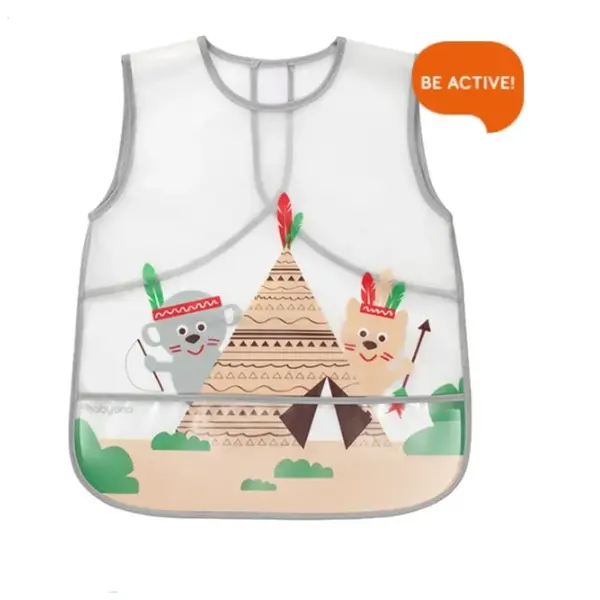 BABYONO Bryndák omyvatelný šedý 24m+, 33x40 cm