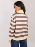 Pruhovaný rolákový svetr