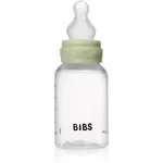 BIBS Anti-Colic Baby Bottle Silicone antikoliková láhev se silikonovým dudlíkem Sage 150 ml