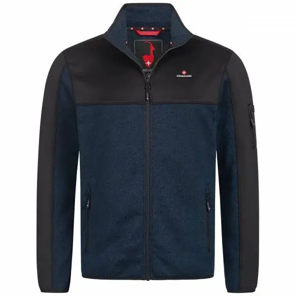 HOHENHORN NAURUN Pánská softshellová bunda, tmavě modrá, velikost