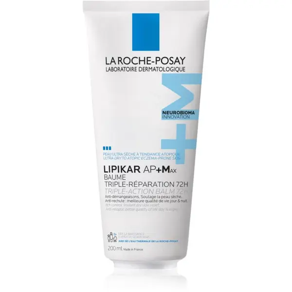 La Roche-Posay Lipikar AP+Max Balm pečující tělový balzám pro velmi suchou citlivou a atopickou pokožku 200 ml